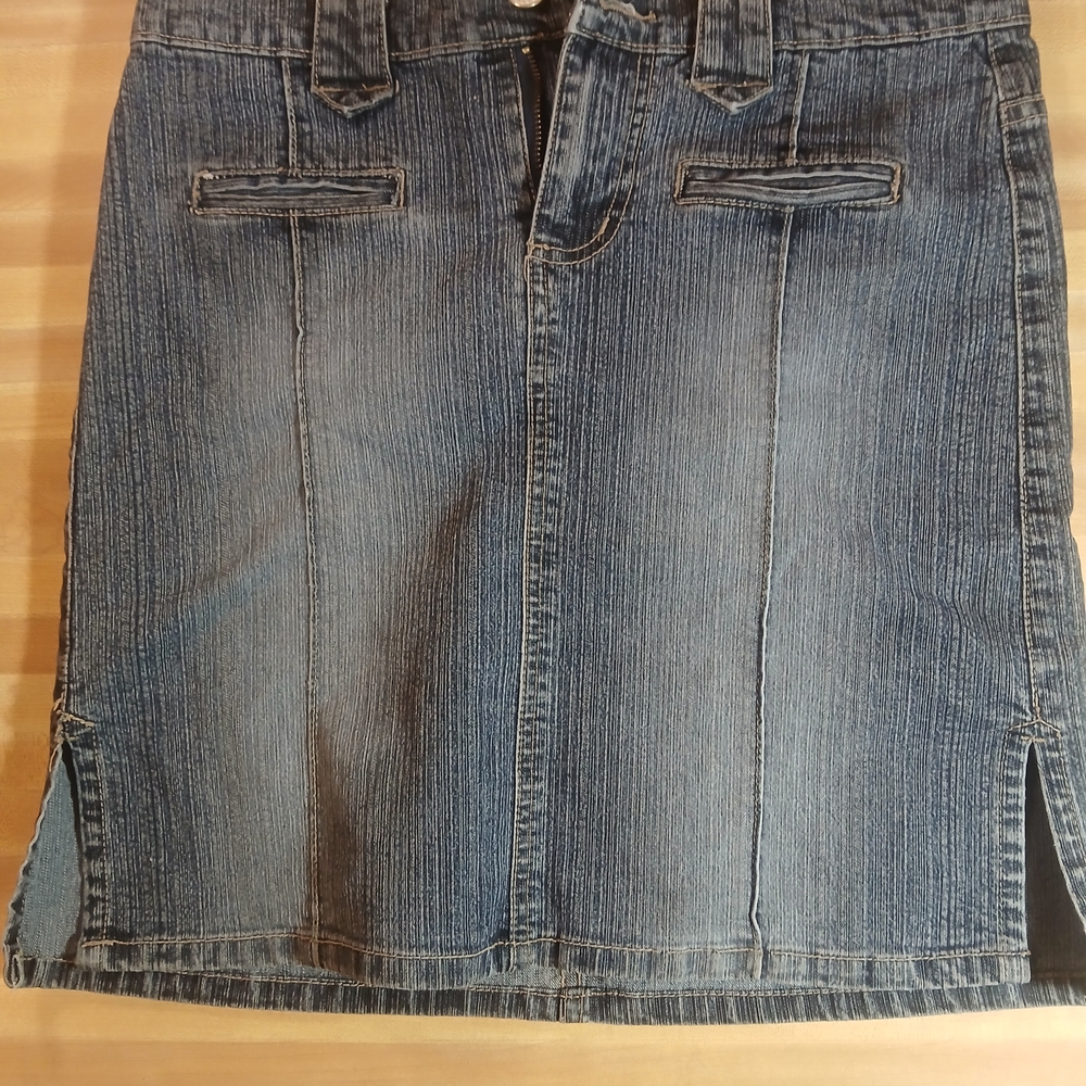 Z. Cavaricci Indigo A-Line‎ Denim Skirt